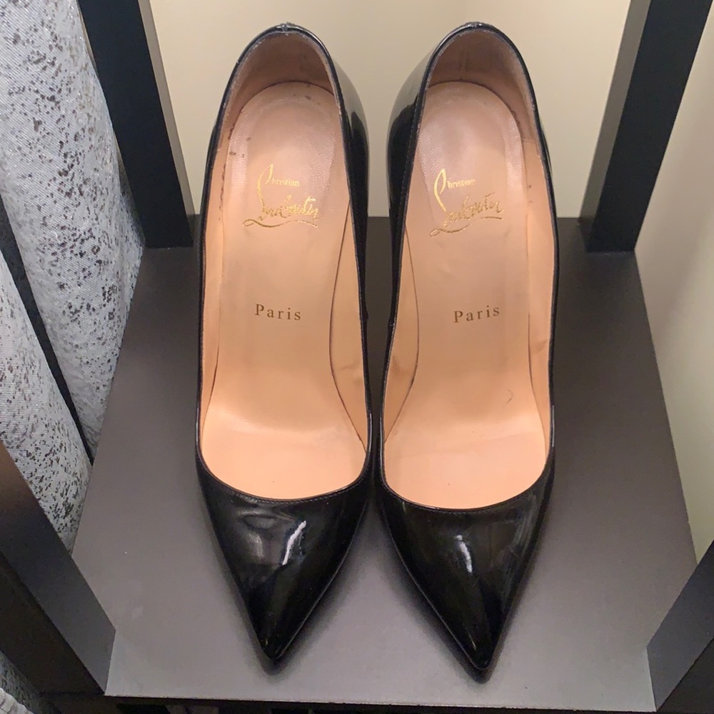 SOLD!!! Christian Louboutin Pigalle 120 - Black Patent